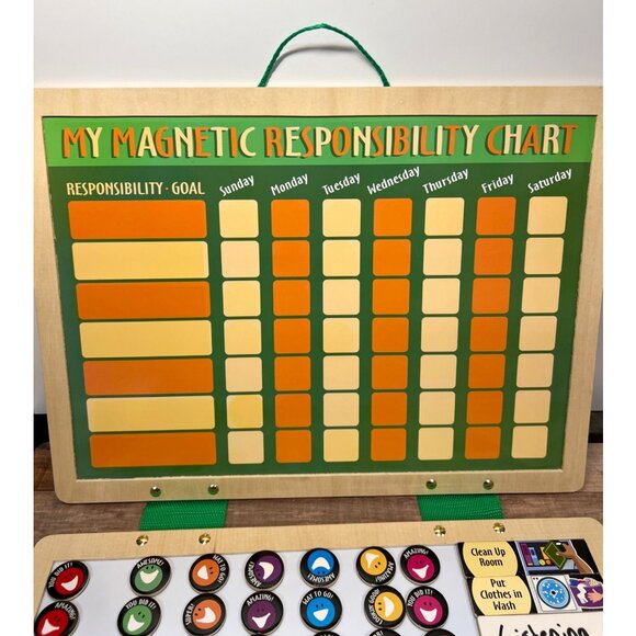 Melissa & Doug Magnetic Responsibility Chart For Ages 3+ - Picture 1 of 6